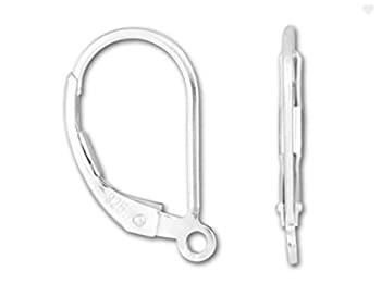 【中古】【輸入品・未使用】本物の925スターリングシルバー 低刺激性 レバーバックイヤリングフック クローズドループ イヤーワイヤーコネクター イヤリング用 SS97-1|スカイマーケットプラス