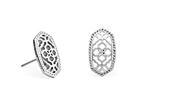 【中古】【輸入品・未使用】Kendra Scott 代表的な Ellieフィングリースタッドピアス、ロジウム加工
