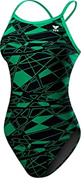 【中古】【輸入品・未使用】TYR Girls  Mantova Diamondfit Swimsuit 22 グリーン