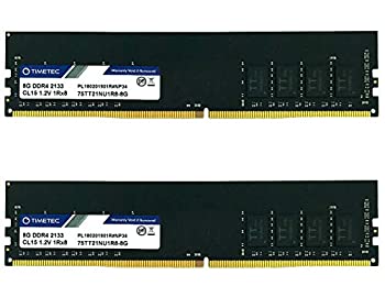 【中古】【輸入品・未使用】Timetec Hynix IC DDR4 2133MHz PC4-17000非ECCバッファなし1.2V CL15 1R8シングルランク288ピンUDIMMデスクトップPCコンピュータメモリRAMモジ