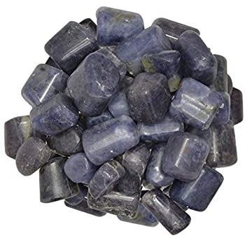 【中古】【輸入品・未使用】Hypnotic Gems ハンドポリッシュアイオライトストーン インド製 6個 磨き上げられた宝石 タンブルロック ジュエリー製作 クリスタルヒーリング
