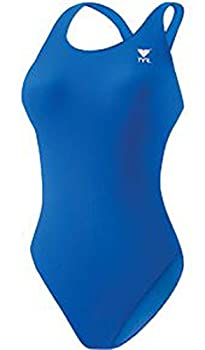 【中古】【インポート品・未当て嵌める】TYR Sport デュラファースト マックスうしろ側 海水着 レディース用 無地 32 青碧