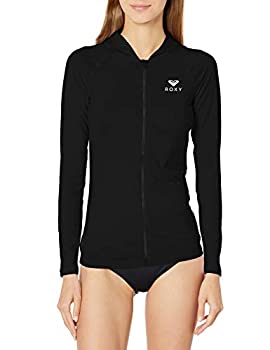 【中古】【輸入品・未使用】Roxy Women's Essentials Hooded Rashguard, Anthracite 21, L