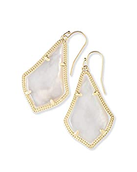 【中古】【輸入品・未使用】Kendra Scott'Signature' Alex Gold plated Ivory Mother-of-Pearl Drop Earrings｜スカイマーケットプラス