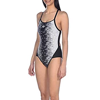 【中古】【輸入品・未使用】Arena Triangle Prism Superfly Back MaxLife One Piece Swimsuit, Black Multicolor - Black, 30