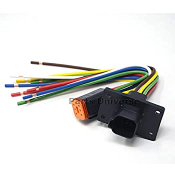 【中古】【輸入品・未使用】Parts Universe Deutsch DT 6ピン ブラック フランジ ピグテールキット 14AWG 純銅 GPT ワイヤー 米国製｜スカイマーケットプラス