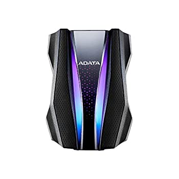 【中古】【輸入品・未使用】ADATA AHD770G-1TU32G1-CBK 外付けHDD HD770G 1TB ポータブル USB3.2 Gen1対応 ブラック RGBライティング機能 耐衝撃 防水 防塵 /3年保証|スカイマーケットプラス
