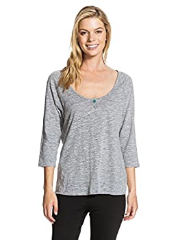 【中古】【インポート品・未当て嵌める】Roxy Womens All Star 3/4 Sleeve Shirt Medium Heritage Heather
