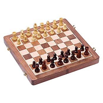 【中古】【輸入品・未使用】NOVICA ブラウンハンドクラフト 真鍮と木製チェスセット ストラテジスト