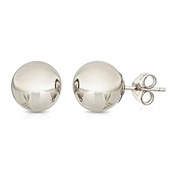【中古】【輸入品・未使用】Pori Jewelers プレミアム14Kゴールドボールスタッドイヤリング- バタフライバッキング3mm-8mm イエローホワイトまたはローズ ホワイト|スカイマーケットプラス