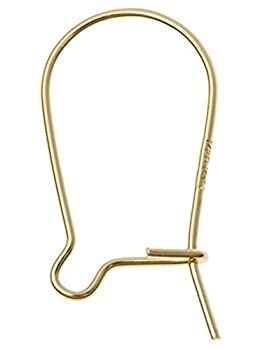 【中古】【輸入品・未使用】純正スターリングシルバー製イヤイアリングフックイヤワイヤ ダングルドロップイヤリング ジュエリー製造用品 18mm (0.71 inch) ゴールド 17,058円