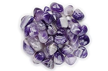 【中古】【輸入品・未使用】(C: 0.9kg Lot) - Hypnotic Superior Materials: 0.9kg Bulk Tumbled Banded Amethyst Stones from Africa - Natural Polished Gemstone Supplie｜スカイマーケットプラス