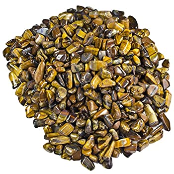 【中古】【輸入品・未使用】Hypnotic Gemsマテリアル: 3?lbs Tiger Eye Tumbled Stonesから南アフリカ???1?/ 4?\
