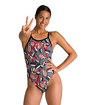 【中古】【インポート品・未当て嵌める】Arena レディース クリスクロスバック MaxLife 衣裳海水着 22