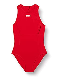 【中古】【輸入品・未使用】Arena Women's Solid Waterpolo One Piece Swimsuit, Red, 34｜スカイマーケットプラス