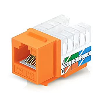 【中古】【インポート品・未当てはめる】EMS RJ45 CAT6A キーストーンジャック - か細いプロファイル 90度 非遮蔽物(UTP) モジュラーメスコネクター | 速力度末期的手道具相応う - easyJ