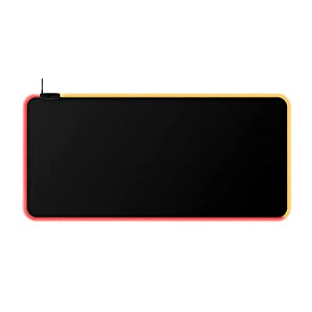 【中古】【輸入品・未使用】HyperX Pulsefire Mat RGBゲーミングマウスパッド RGBライティング XL サイズ 布製 ゲーマー向け カスタマイズ可能 2年保証 4S7T2AA ブラック