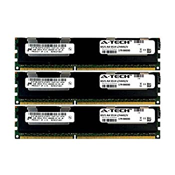 【中古】【輸入品・未使用】A-Tech Micron 12GBキット 3X 4GB PC3-10600 1.5V HP ProLiant BL620C G7 664690-001 BL660c G8 BL680C G7 BL685C G7 DL1000 647650-071 DL160用