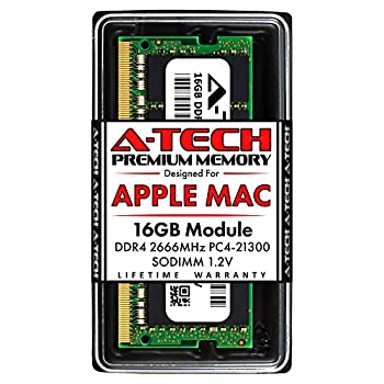 【中古】【輸入品・未使用】A-Tech 16GB DDR4 2666MHz RAM Apple 2019 & 2020 iMac 27インチ (iMac19,1 iMac20,1 iMac20,2) 2018 Mac Mini | PC4-21300 SO-DIMM 260-ピン メ