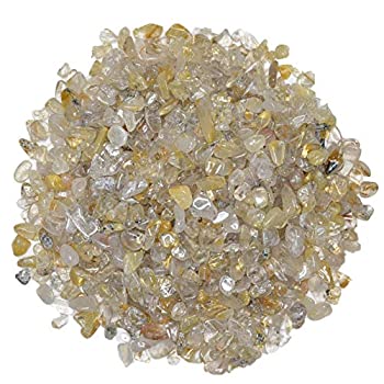 【中古】【インポート品・未当て嵌める】Hypnotic Gems：3英国ポンドの光輝のあるゴールデンルチルクォーツ天然石手当て。花立て、吹き上げ、美術、芸術、宝飾品営造、クリスタルヒーリング