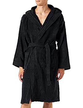 【中古】【輸入品・未使用】Arena Unisex Core Soft Robe Bathrobe, Black/White, X-Large