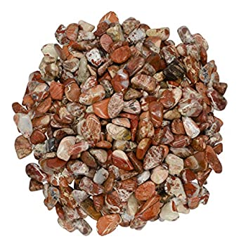 【中古】【輸入品・未使用】Hypnotic Gems 素材:3ポンド ライトブレシエイテッドジャスパー タンブル ストーン アフリカ産 XX スモール 0.4インチから0.6インチ 磨き上げら