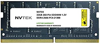 【中古】【輸入品・未使用】NVTEK 32GB DDR4-2666 PC4-21300 SODIMM ノートパソコン RAM メモリ アップグレード|スカイマーケットプラス