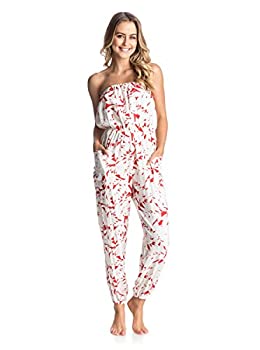 【中古】【輸入品・未使用】ロキシーJuniors Funnel of Love Printed Woven Romper カラー: オレンジ|スカイマーケットプラス