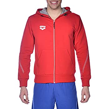 【中古】【輸入品・未使用】Arena Swim 1D347 Youth Team Line Hooded Jacket, Red - XL