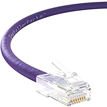 【中古】【輸入品・未使用】InstallerParts イーサネットケーブル CAT6ケーブル UTP ブーツなし 25フィート パープル プロフェッショナルシリーズ 10ギガビット/秒ネットワ