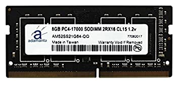 【中古】【輸入品・未使用】Adamanta 8GB (1x8GB) ノートパソコンメモリアップグレード Dell Latitude 13 3000シリーズ 3379 2-in-1 DDR4 2133 PC4-17000 SODIMM 2Rx16 CL15