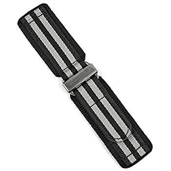 【中古】【輸入品・未使用】B & R Bands 24mm「ジェームズ・ボンド」ナイロンフック N' ループ 腕時計バンドストラップ - ステンレススチール - 大型｜スカイマーケットプラス