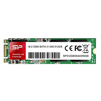 【中古】【輸入品・未使用】シリコンパワー SSD M.2 2280 3D TLC NAND採用 512GB SATA III 6Gbps 3年保証 A55シリーズ SP512GBSS3A55M28