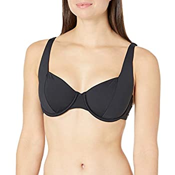 【中古】【輸入品・未使用】Roxy Women Solid Beach Classics Underwire D-Cup Bikini Top, True Black 211, S