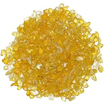 【中古】【インポート品・未当て嵌める】Hypnotic Gems 光輝染めイエロークリスタルロックチップ 5重量ポンド ? 花立て、吹き上げ、工芸、手工芸品、宝飾品生み出すこと、クリスタルヒーリングなど その他-キッチン用品・食器・調理器具