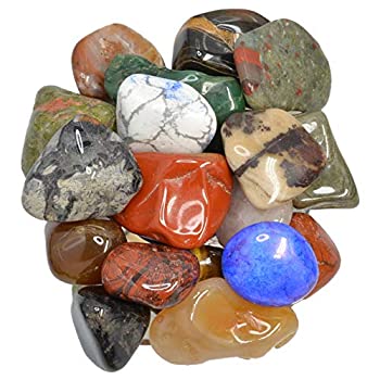【中古】【インポート品・未当て嵌める】Hypnotic Gems 材質：レアなアフリカ産石ころ混ぜ合わせる－総やかみがき上げる宝玉岩 芸術、レイキ、クリスタルヒーリングなどに。 D: 3 Pounds SAT-ASSTMIX キッチン用品・食器・調理器具-その他