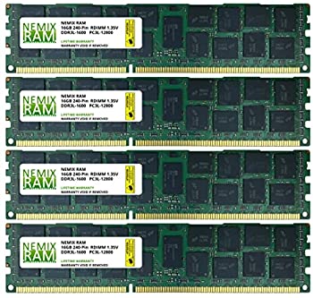 【中古】【インポート品・未当て嵌める】64GB (4x16GB) DDR3-1600MHz マイコン3-12800 ECC UDIMM 2Rx4 1.35V書きとどめる記憶装置 お母さんゲーム盤/ワークステーション用