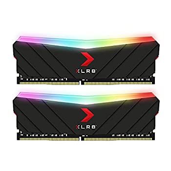 【中古】【輸入品・未使用】PNY XLR8 ゲーミング 16GB (2x8GB) DDR4 DRAM 4200MHz (PC4-33600) CL19 1.4V RGB デュアルチャンネル デスクトップ (DIMM) メモリ - MD16GK2D44