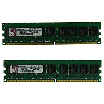 【中古】【インポート品・未当て嵌める】キングストン2?GB (2?x 1gb) kd6502-elg 2rx8?pc2???5300?(ddr2???667?) 667?MHz ECC 240ピンデスクトップメモリ(Pack of 2?)