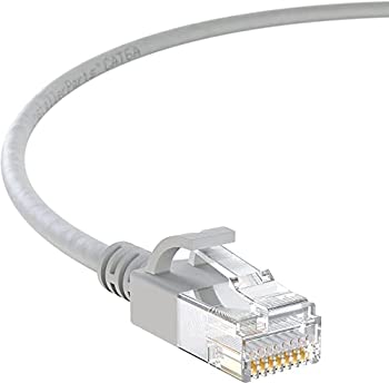 【中古】【輸入品・未使用】InstallerParts イーサネットケーブル CAT6A スリムケーブル UTPブート 5フィート (50パック) グレー プロフェッショナルシリーズ 10ギガビット/