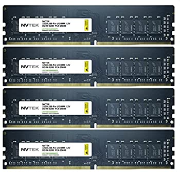 【中古】【輸入品・未使用】NVTEK 64GB (4x16GB) DDR4-3200 PC4-25600 Non-ECC UDIMM デスクトップPC by Memory Upgrade