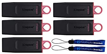 【中古】【インポート品・未当て嵌める】Kingston 256GB USB閃光電球運転 Exodia DataTraveler (バルク5容器に並べる) USB 3.2 Type-A運転 100MB/s 高速道路書き込み運転 電子計算機