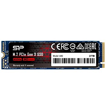 【中古】【インポート品・未当て嵌める】ケイ素樹脂力強さ SSD 2肺結核 3D TLC NAND M.2 2280 PCIe3.0×4 NVMe1.3 P34A80つづき物 5年引き受ける SP002TBP34A80M28
