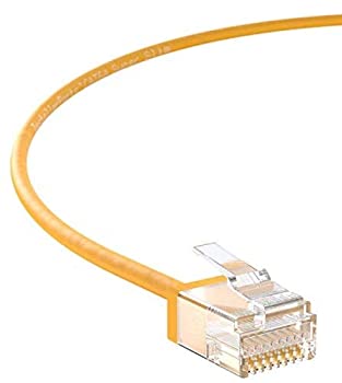 【中古】【インポート品・未当て嵌める】InstallerParts イーサネットケーブル CAT6A スーパースリムケーブル UTP 3フート (100個容器に並べる) 黄色 専門的続きもの 10ギガ