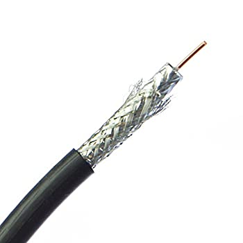 【中古】【輸入品・未使用】CableWholesaleの直接Burial /屋外定格バルクrg6u同軸ケーブル、ブラック、18?AWG、3?GHz、スプール、1000足