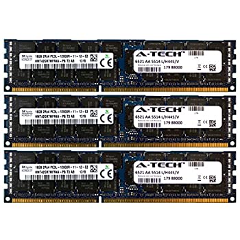 【中古】【輸入品・未使用】A-Tech Hynix 48GB キット 3X 16GB PC3-12800 1.35V HP ProLiant SL250S G8 687465-001 SL335S G7 ML370 G6 SL390S G7 DL360 G6 672612-081用 36｜スカイマーケットプラス