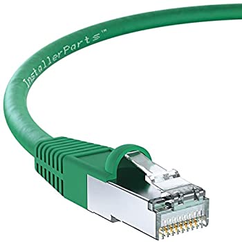 【中古】【インポート品・未当てはめる】InstallerParts イーサネットケーブル CAT6有線テレビ 遮蔽物(SSTP/SFTP) 3フート 緑であること 専門的続きもの 10ギガビット/秒ネッ