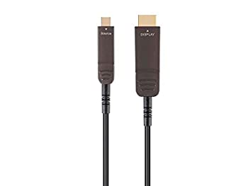 【中古】【輸入品・未使用】Monoprice USB 3.1 Type-C - HDMIビデオケーブル - 100フィート、4K@60Hz、光ファイバー、AOC、100フィートまで送信、金メッキコネクタ - SlimRu