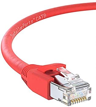 【中古】【インポート品・未当てはめる】InstallerParts イーサネットケーブル CAT8有線テレビ (50本風呂敷き包み) 1フート - 赤いこと - 専門的続きもの - 40ギガビット/秒サイバー空間ワ