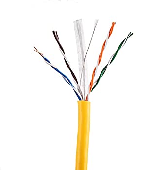 【中古】【輸入品・未使用】Cables Direct Online 1000フィート CAT6 ソリッドケーブル 550Mhz イーサネット LAN UTP 23AWG RJ45 ネットワークワイヤー バルク (イエロー)